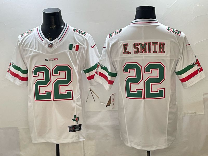 Men Dallas Cowboys #22 E.Smith White 3th generations 2026 Nike Limited NFL Jersey style 111->dallas cowboys->NFL Jersey